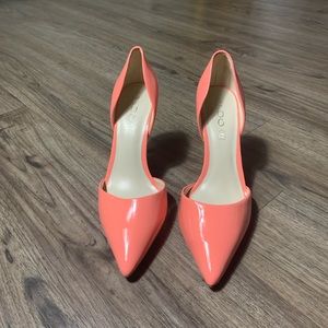 NWOT Aldo Peach Patent Leather High Heel Pump